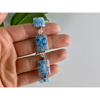 Sky Jewelry Серебряный браслет с ювелирным стеклом