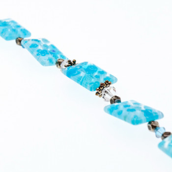 Sky Jewelry Серебряный браслет с ювелирным стеклом