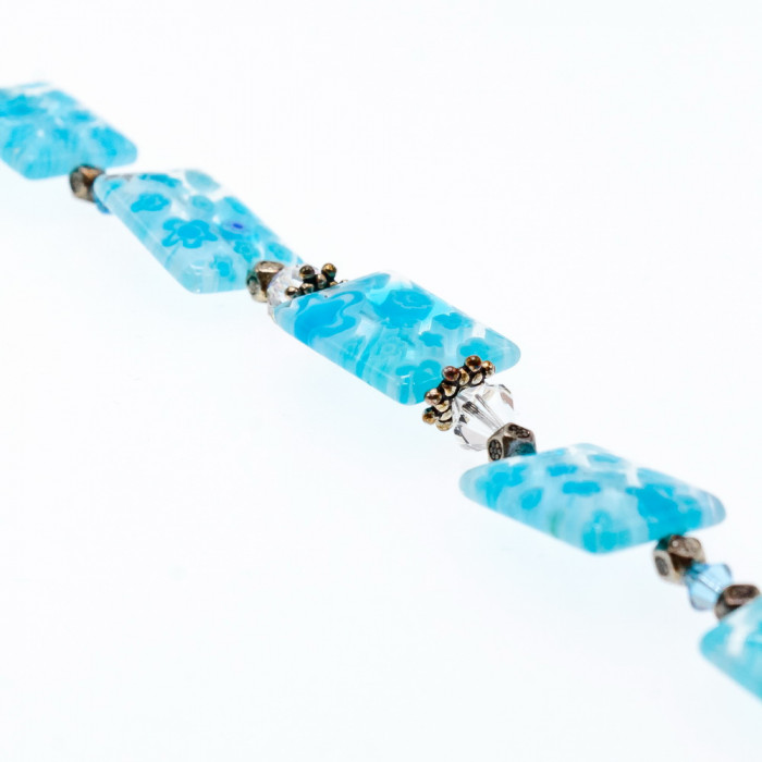 Sky Jewelry Серебряный браслет с ювелирным стеклом