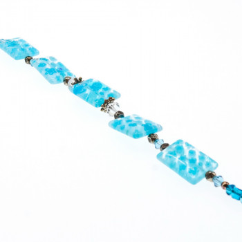 Sky Jewelry Серебряный браслет с ювелирным стеклом