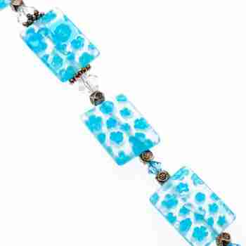 Sky Jewelry Серебряный браслет с ювелирным стеклом