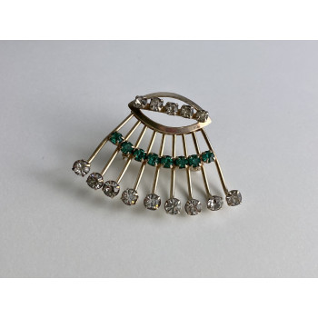 Sky Jewelry Серебряная брошь с ювелирным стеклом