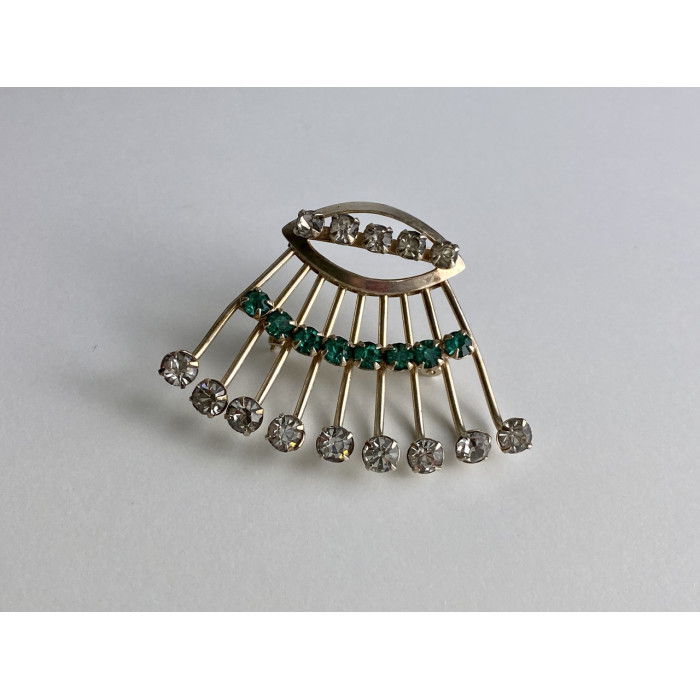 Sky Jewelry Серебряная брошь с ювелирным стеклом