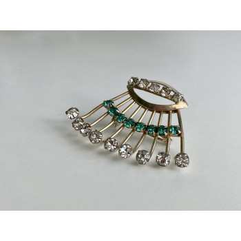 Sky Jewelry Серебряная брошь с ювелирным стеклом