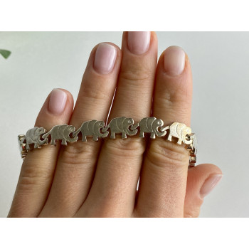 Sky Jewelry Серебряный браслет Слоники
