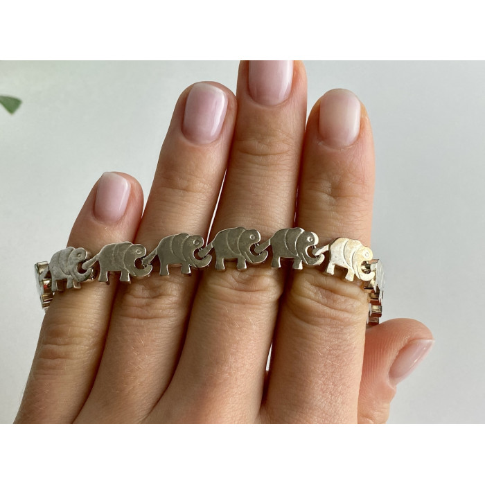 Sky Jewelry Серебряный браслет Слоники