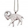 Sky Jewelry Серебряная цепочка с кулоном  Овен