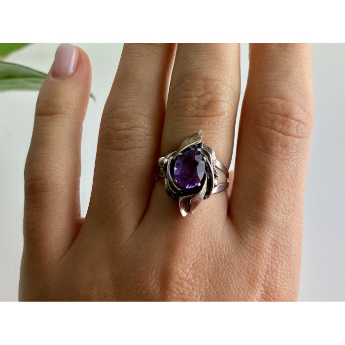 Sky Jewelry Серебряное кольцо с турмалином   Винтаж