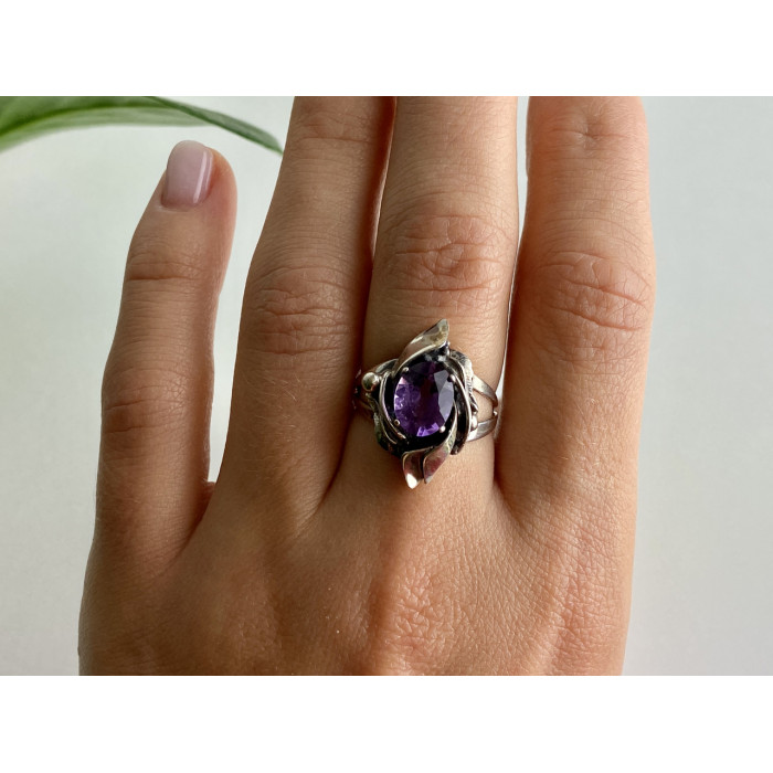 Sky Jewelry Серебряное кольцо с турмалином   Винтаж