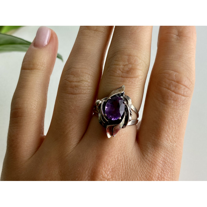 Sky Jewelry Серебряное кольцо с турмалином   Винтаж