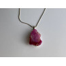Sky Jewelry Цепочка с кулоном розовый агат Винтаж