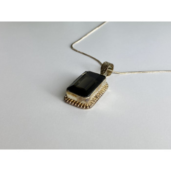 Sky Jewelry Цепочка с кулоном ювелирное стекло  Винтаж