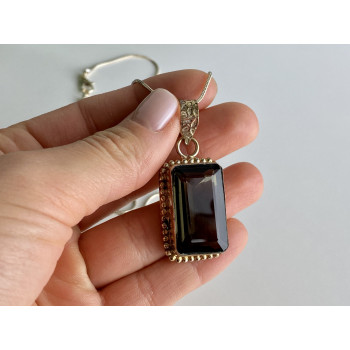 Sky Jewelry Цепочка с кулоном ювелирное стекло  Винтаж