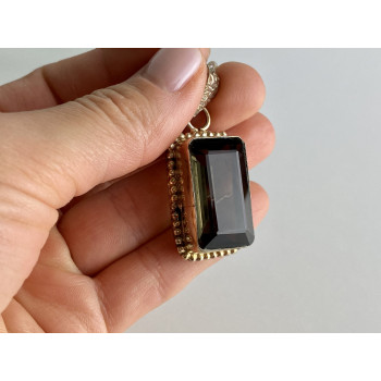 Sky Jewelry Цепочка с кулоном ювелирное стекло  Винтаж