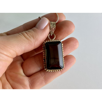 Sky Jewelry Цепочка с кулоном ювелирное стекло  Винтаж