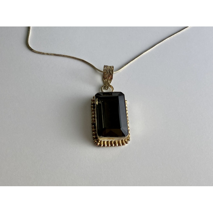 Sky Jewelry Цепочка с кулоном ювелирное стекло  Винтаж