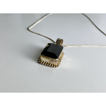 Sky Jewelry Цепочка с кулоном ювелирное стекло  Винтаж