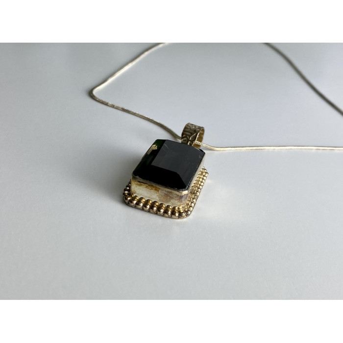 Sky Jewelry Цепочка с кулоном ювелирное стекло  Винтаж