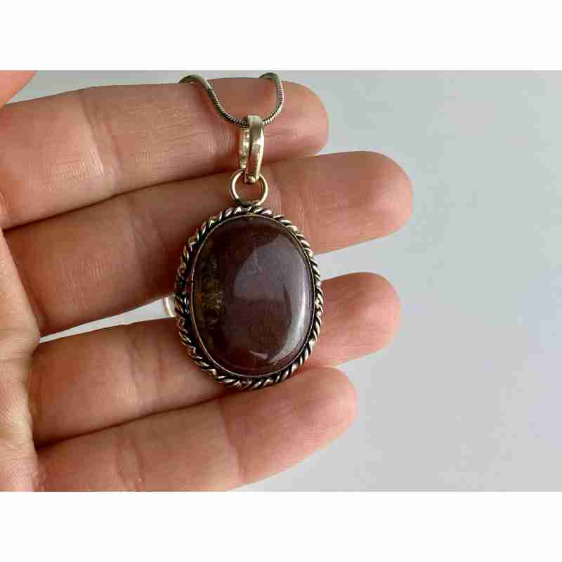 Sky Jewelry Цепочка с кулоном сердолик  Винтаж