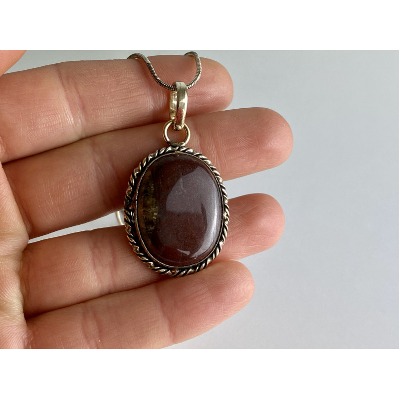 Sky Jewelry Цепочка с кулоном сердолик  Винтаж