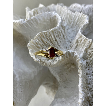 Sky Jewelry Золотое кольцо с рубином и бриллиантами   Вдохновение