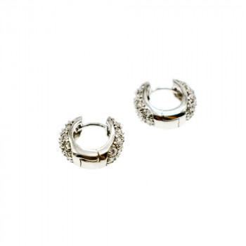 Sky Jewelry Серебряные серьги с фианитами  Маленькая радость