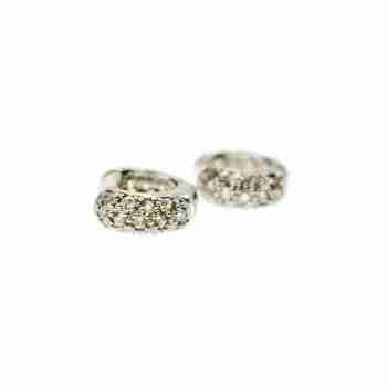 Sky Jewelry Серебряные серьги с фианитами  Маленькая радость