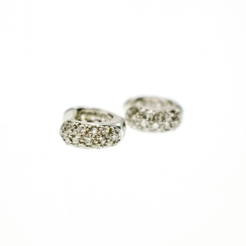 Sky Jewelry Серебряные серьги с фианитами  Маленькая радость