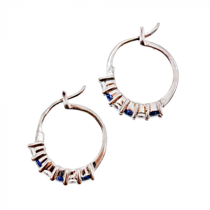 Sky Jewelry Серебряные серьги с фианитами Блеск