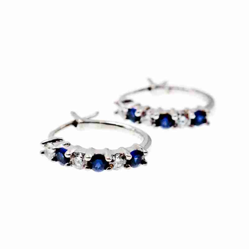 Sky Jewelry Серебряные серьги с фианитами Блеск