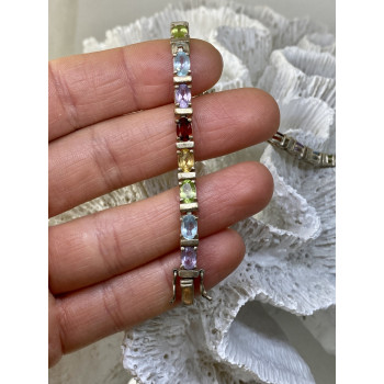 Sky Jewelry Серебряный браслет с натуральными камнями Очарование