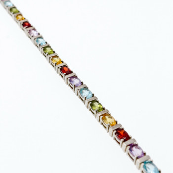 Sky Jewelry Серебряный браслет с натуральными камнями Очарование