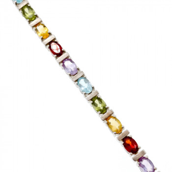 Sky Jewelry Серебряный браслет с натуральными камнями Очарование