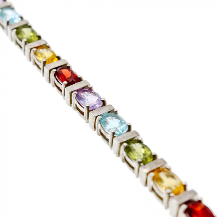 Sky Jewelry Серебряный браслет с натуральными камнями Очарование