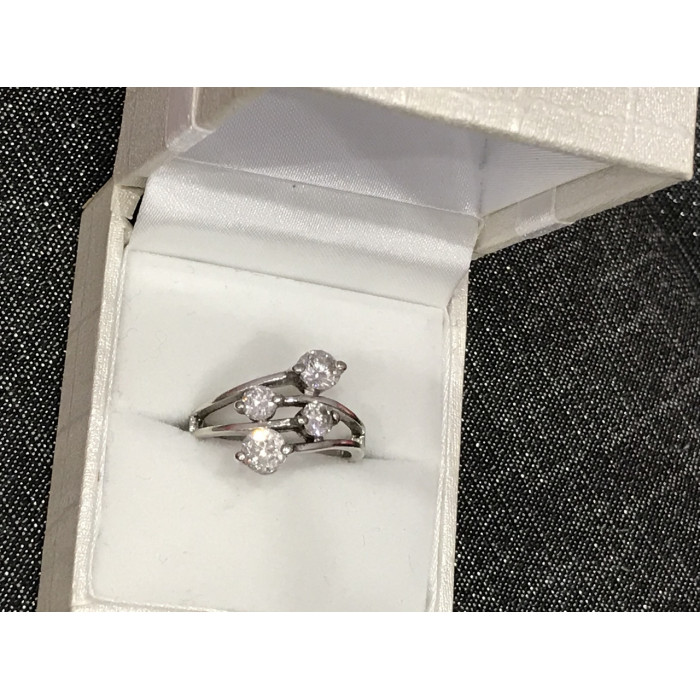 Sky Jewelry Серебро 925 пробы кольцо с фианитами