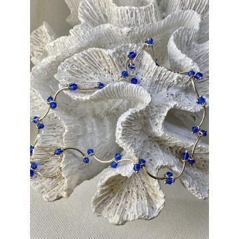 Sky Jewelry Серебряное ожерелье с ювелирным стеклом  Стиль Италии