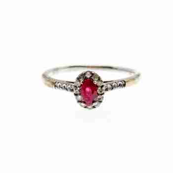 Sky Jewelry Серебряное кольцо с рубеллитом и белым турмалином