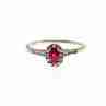 Sky Jewelry Серебряное кольцо с рубеллитом и белым турмалином