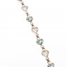 Sky Jewelry Браслет из серебра с топазом   Сердце  2