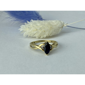 Sky Jewelry Золотое кольцо со шпинелью и бриллиантами  Классика