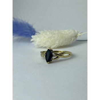 Sky Jewelry Золотое кольцо со шпинелью и бриллиантами  Классика