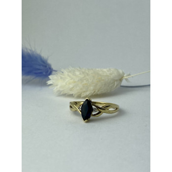 Sky Jewelry Золотое кольцо со шпинелью и бриллиантами  Классика