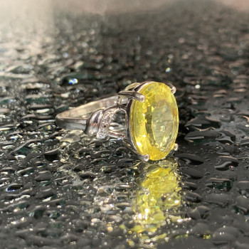 Sky Jewelry Кольцо из серебра с фианитом  Солнце