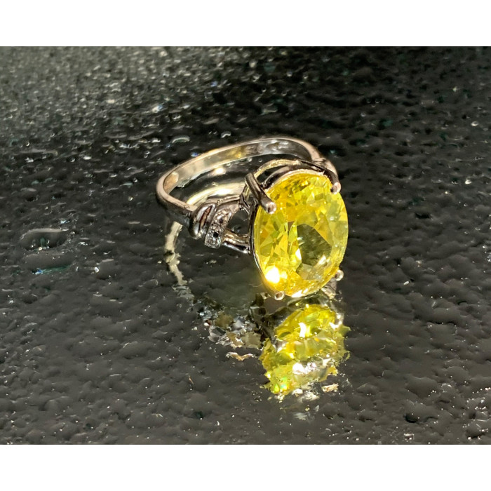 Sky Jewelry Кольцо из серебра с фианитом  Солнце