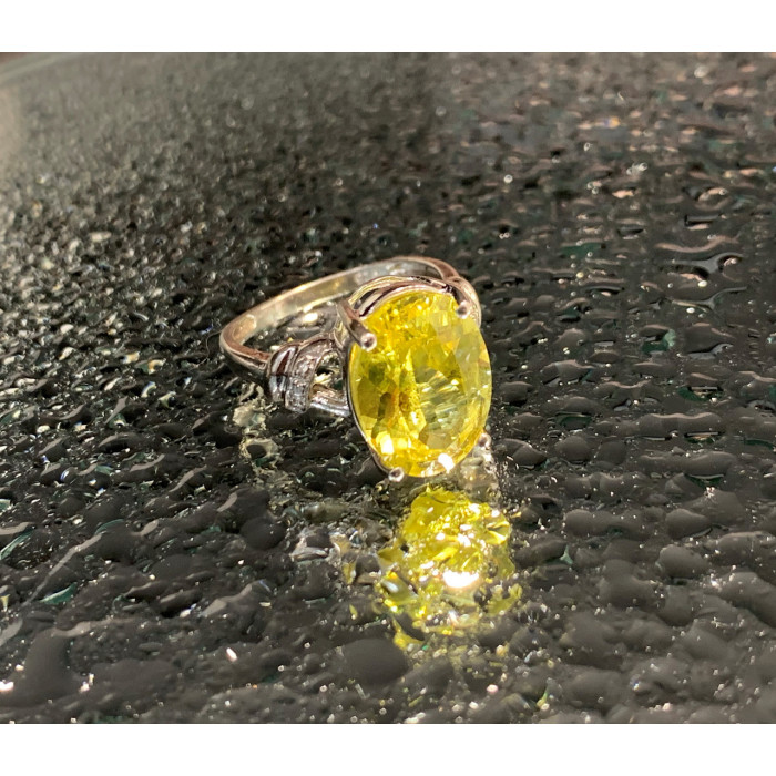 Sky Jewelry Кольцо из серебра с фианитом  Солнце