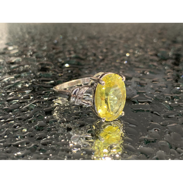 Sky Jewelry Кольцо из серебра с фианитом  Солнце