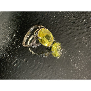 Sky Jewelry Кольцо из серебра с фианитом  Солнце