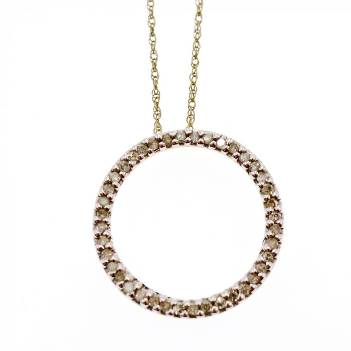 Sky Jewelry Золотая цепочка с кулоном бриллианты  Нежность