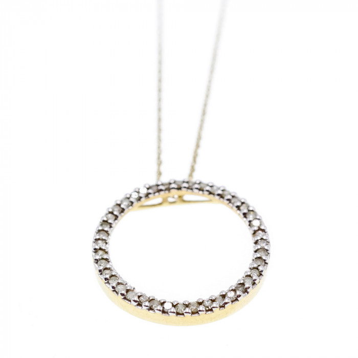 Sky Jewelry Золотая цепочка с кулоном бриллианты  Нежность