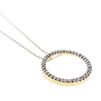 Sky Jewelry Золотая цепочка с кулоном бриллианты  Нежность